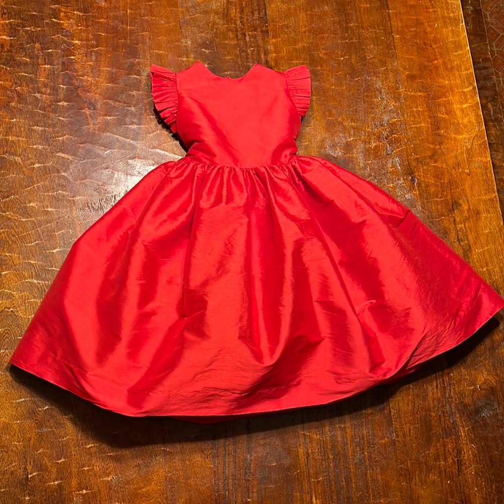 Suzanne Lively red holiday dress size 4